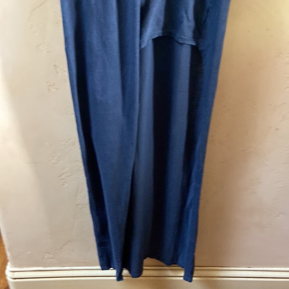 Sz 2 (M) NWT Stillwater Sonoran Dusty Blue Asymmetrical Hem Maxi Dress - Picture 8 of 9